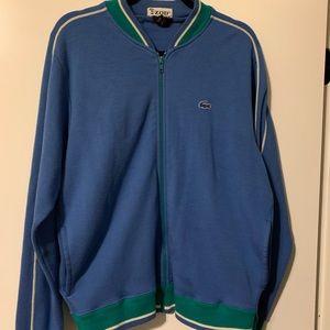 Lacoste Vintage Full Zip Track Jacket Mens Size Large